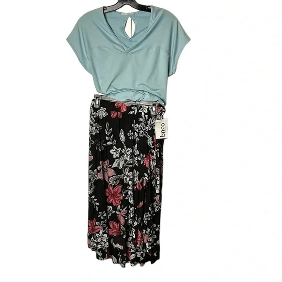 Y2K, Vtg, NWT , ELLE  T shirt women L.,cap sleeve,gym, Athleisure,fitted,long - Picture 7 of 9